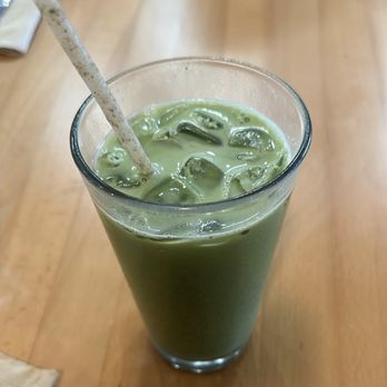 Native Fields - Iced lavender matcha latte - New American Near Me - Walnut, California Native Fields - Iced lavender matcha latte - New American Near Me - Walnut, California