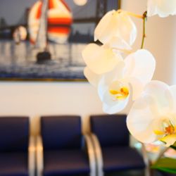 Saticoy Plaza Dentistry: Daniel Bacquet, DMD - Cozy waiting room with TV and WiFi