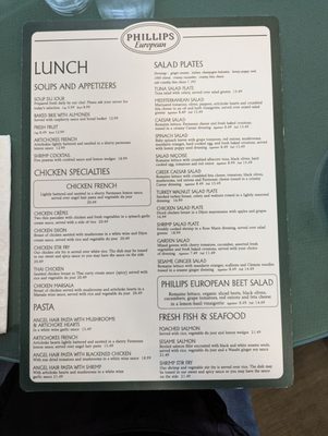 Menu photo 2 Phillips European Restaurant Rochester, NY Menu photo 2 Phillips European Restaurant Rochester, NY