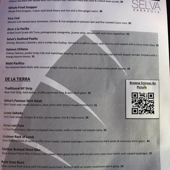 Selva Grill - The menu features some interesting Peruvian fusion dishes. - Spanish Near Me - Sarasota, Florida Selva Grill - The menu features some interesting Peruvian fusion dishes. - Spanish Near Me - Sarasota, Florida