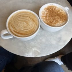 Frog Ponds Cafe - Maple Caramel Latte and Chai Latte