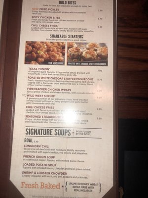 Menu photo 5 LongHorn Steakhouse Peoria, IL