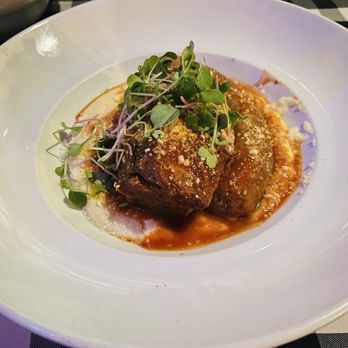 Barbusa - Braised short rib with potato puree - Italian Near Me - San Diego, California Barbusa - Braised short rib with potato puree - Italian Near Me - San Diego, California