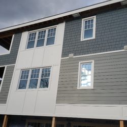 Northstar Construction Boston - Pvc/ shingle Hardie/ Hardie siding and pvc panels.