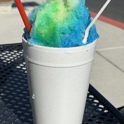 Jon & Bon’s Yogurt Shoppe - Large shaved ice with frozen yogurt.