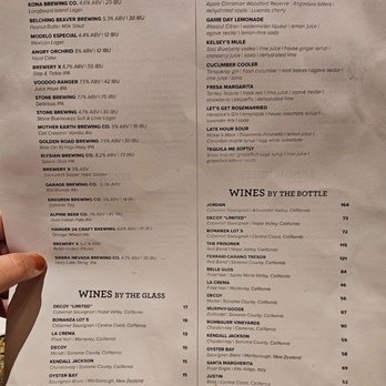 Kelsey's - Cocktail menu - New American Near Me - Temecula, California
