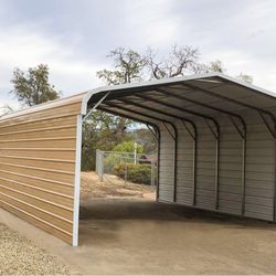 Crossroads Sheds - Protect your vehicles with a durable Eagle Carport, available at Crossroads Sheds. These American-made metal carports offer t...