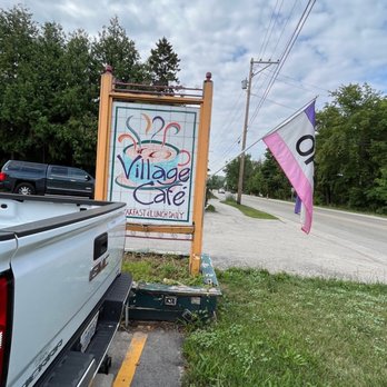 Village Cafe - Exterior sign - Breakfast & Brunch Near Me - Egg Harbor, Wisconsin