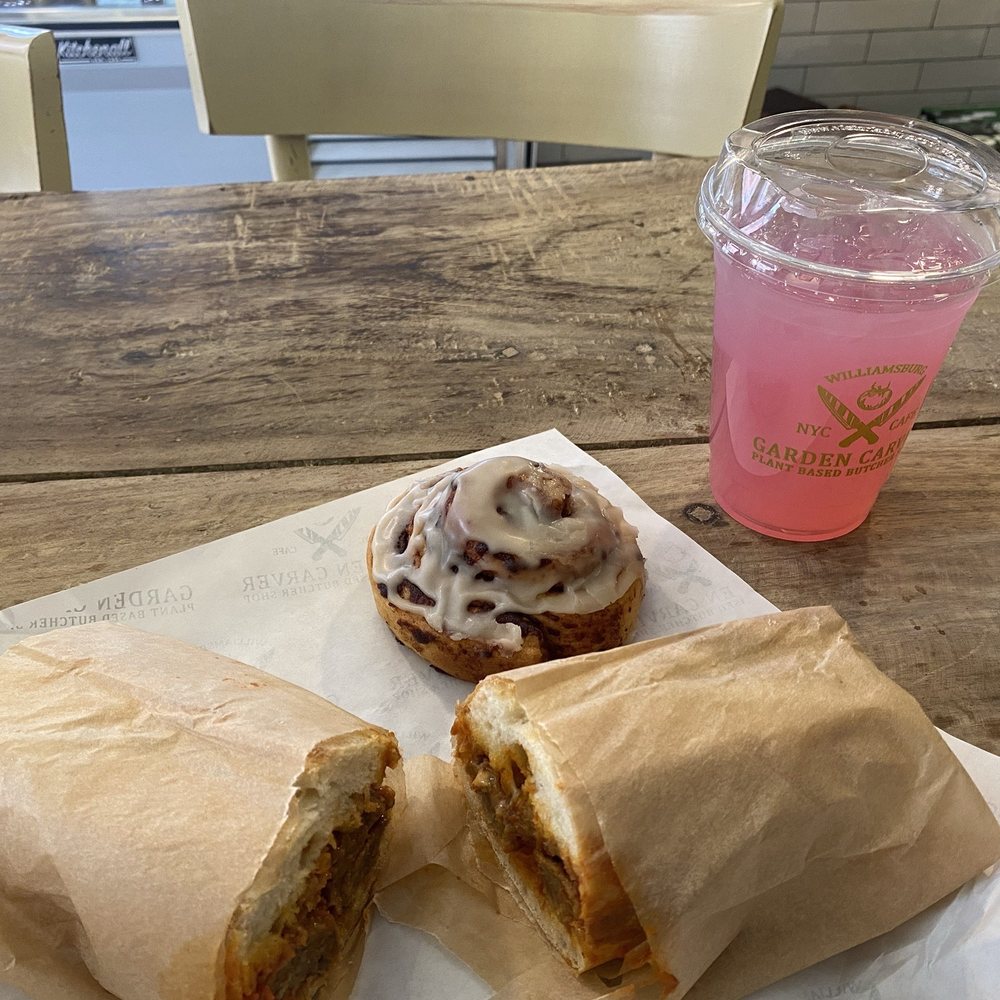 Garden Carver - Meatball Parm Hero, Cinnamon Roll, Lemonade - Vegan Near Me - Brooklyn, New York Garden Carver - Meatball Parm Hero, Cinnamon Roll, Lemonade - Vegan Near Me - Brooklyn, New York