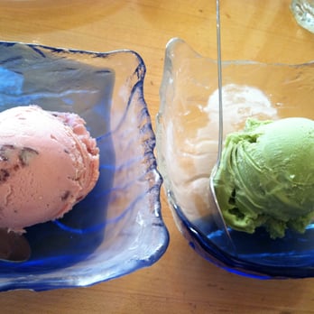 Sushi Yama - red bean and green tea ice cream - Japanese Near Me - Vienna, Virginia