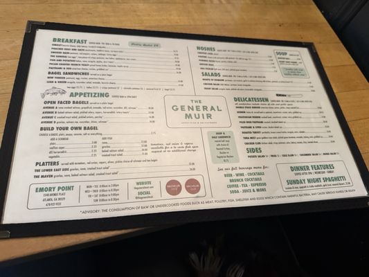 Menu photo 5 The General Muir Atlanta, GA Menu photo 5 The General Muir Atlanta, GA