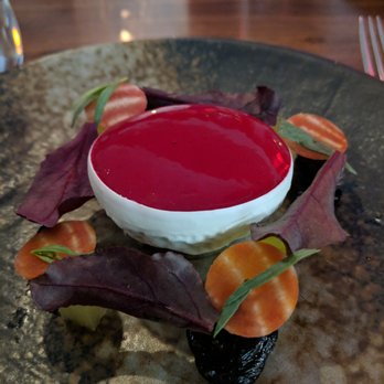 Veritas - Beets in a goat cheese bowl - Cocktail Bars Near Me - Columbus, Ohio Veritas - Beets in a goat cheese bowl - Cocktail Bars Near Me - Columbus, Ohio