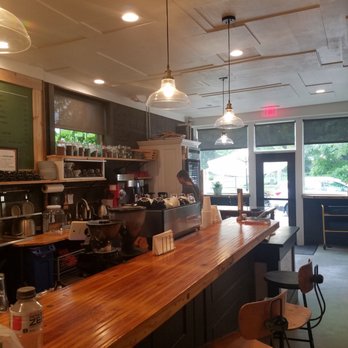Wyoming Community Coffee - Entryway and ordering bar, as well as some of the machines - Cafes Near Me - Cincinnati, Ohio