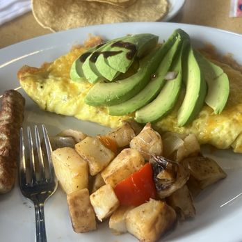 Victoria's Kitchen Restaurant - Ham, bacon , mixed veggies omelette - Seafood Near Me - Belmont, California Victoria's Kitchen Restaurant - Ham, bacon , mixed veggies omelette - Seafood Near Me - Belmont, California