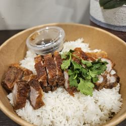 Thai Chef Jr - Crispy pork belly over rice