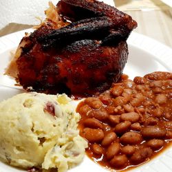 Hemphill Bbq - White Meat Chicken Quarter Plate