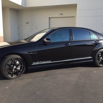 California Wraps - Blacked out window trim, darkened headlights, custom graphics on our S65 - Auto Customization Near Me - Carlsbad, California California Wraps - Blacked out window trim, darkened headlights, custom graphics on our S65 - Auto Customization Near Me - Carlsbad, California