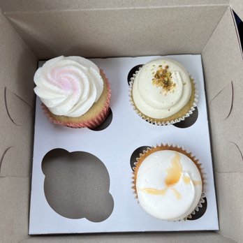 Cupcake Heaven  - Pistachio, Vanilla with Raspberry, and Butterbeer - Desserts Near Me - Haymarket, Virginia