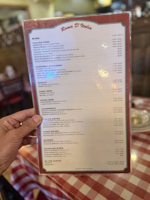 Menu photo 6 Roma D' Italia Tustin, CA