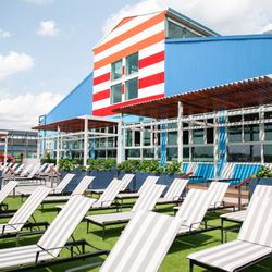 Chelsea Piers - Newly renovated sundeck at Chelsea Piers Fitness.