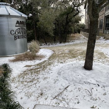 AMLI Covered Bridge - Frozen during the ice storm - Apartments Near Me - Austin, Texas