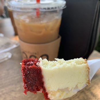 Platform 909 - Red velvet cheesecake and their summer specialty coffee - Coffee & Tea Near Me - Chino Hills, California Platform 909 - Red velvet cheesecake and their summer specialty coffee - Coffee & Tea Near Me - Chino Hills, California