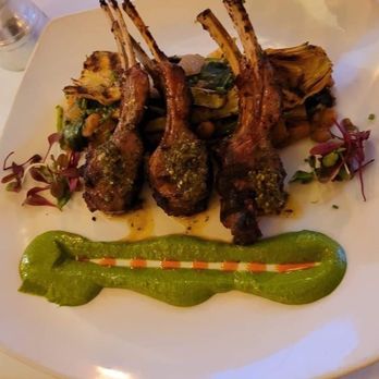 Mill's Tavern - New Zealand Rack of Lamb Encrusted in Horseradish Pommery Mustard - Seafood Near Me - Providence, Rhode Island
