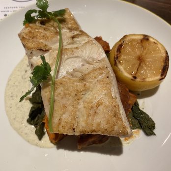 O Sea - Super Tuscan with Halibut - Seafood Near Me - Orange, California