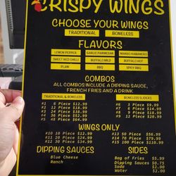 Crispy Wings - Menu