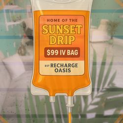 Recharge Oasis - Best deal in town! Introducing the $99 Sunset Drip IV Bag.