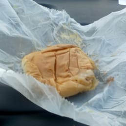 This is a small cheeseburger. Decent size