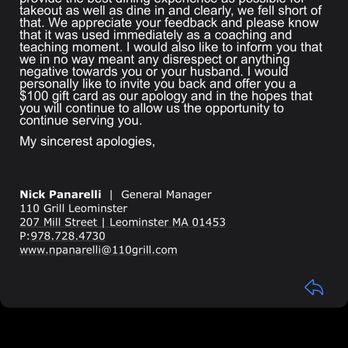 110 Grill - Dated Nov 9 - New American Near Me - Leominster, Massachusetts