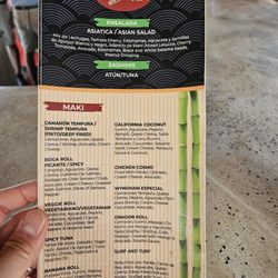 Sushi Bar - Menu