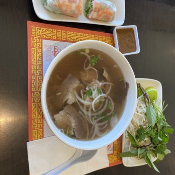 Pho Hot - Steak and brisket & spring rolls... so good! - Vietnamese Near Me - Glendale, California