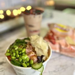 The Poke Co. & Wings - Aliso Viejo - Enjoyed our outdoor family dinner by the fire pit