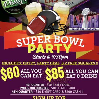 FlyBy Philly’s - Super Bowl Party - Cheesesteaks Near Me - Tallahassee, Florida