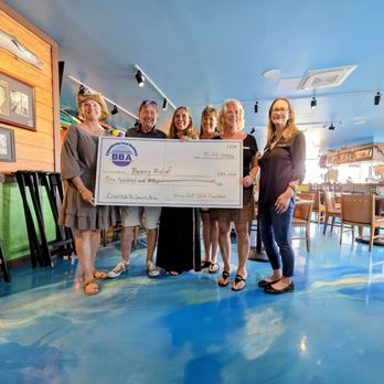 Jimmy's Crows Nest - BBA multi beach chamber event check donated for a local charity chosen by the owner's of Jimmy's and hotel abovr. - New American Near Me - Clearwater, Florida