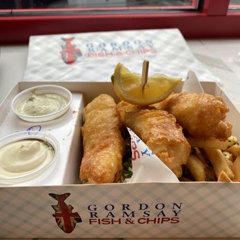 Gordon Ramsay Fish & Chips - Fish Combo with truffle parm fries - Fish & Chips Near Me - Washington, DC, District of Columbia