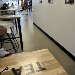 Inside seating area