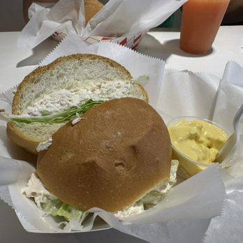 J28 Sandwich Bar - Chicken salad sandwich. So delicious, and their house made bread is perfect. - Peruvian Near Me - Hollywood, Florida