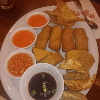 Weera Thai Kitchen - Chinatown - 3/08/2025. Sampler platter - Thai Near Me - Las Vegas, Nevada Weera Thai Kitchen - Chinatown - 3/08/2025. Sampler platter - Thai Near Me - Las Vegas, Nevada
