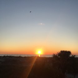 Anastasia Island, Florida - Sunrise this morning
