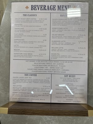 Menu photo 2 Haven Coffee and Goods Maryville, MO