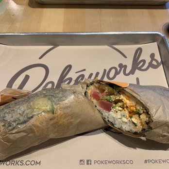 Pokeworks - Poke Burrito (2 Proteins) - Poke Near Me - Bellevue, Washington Pokeworks - Poke Burrito (2 Proteins) - Poke Near Me - Bellevue, Washington