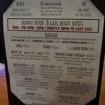 The Westy Roosevelt - Happy hour / Late night menu - Sports Bars Near Me - Seattle, Washington The Westy Roosevelt - Happy hour / Late night menu - Sports Bars Near Me - Seattle, Washington