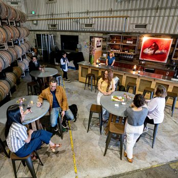 Dashe Cellars - Surrounded by barrels in the winery hangar - Wine Bars Near Me - Alameda, California Dashe Cellars - Surrounded by barrels in the winery hangar - Wine Bars Near Me - Alameda, California