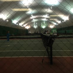 Staten Island Community Tennis Center - Inside the tennis bubble.