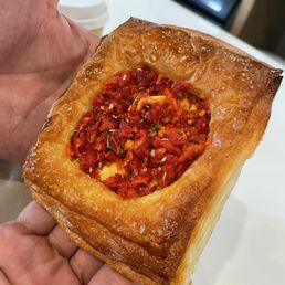 Goat cheese tomato tart