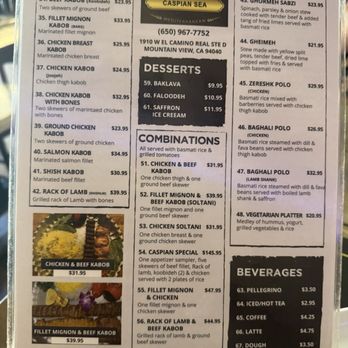 Caspian Sea Cuisine Restaurant - Mediterranean Near Me - Mountain View, California