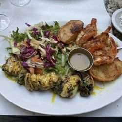 La Maison Grecque - The pork and shrimp combo.
